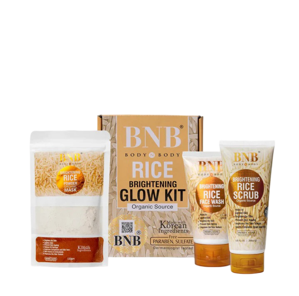 BNB Rice Whitening & Glowing Facial Kit