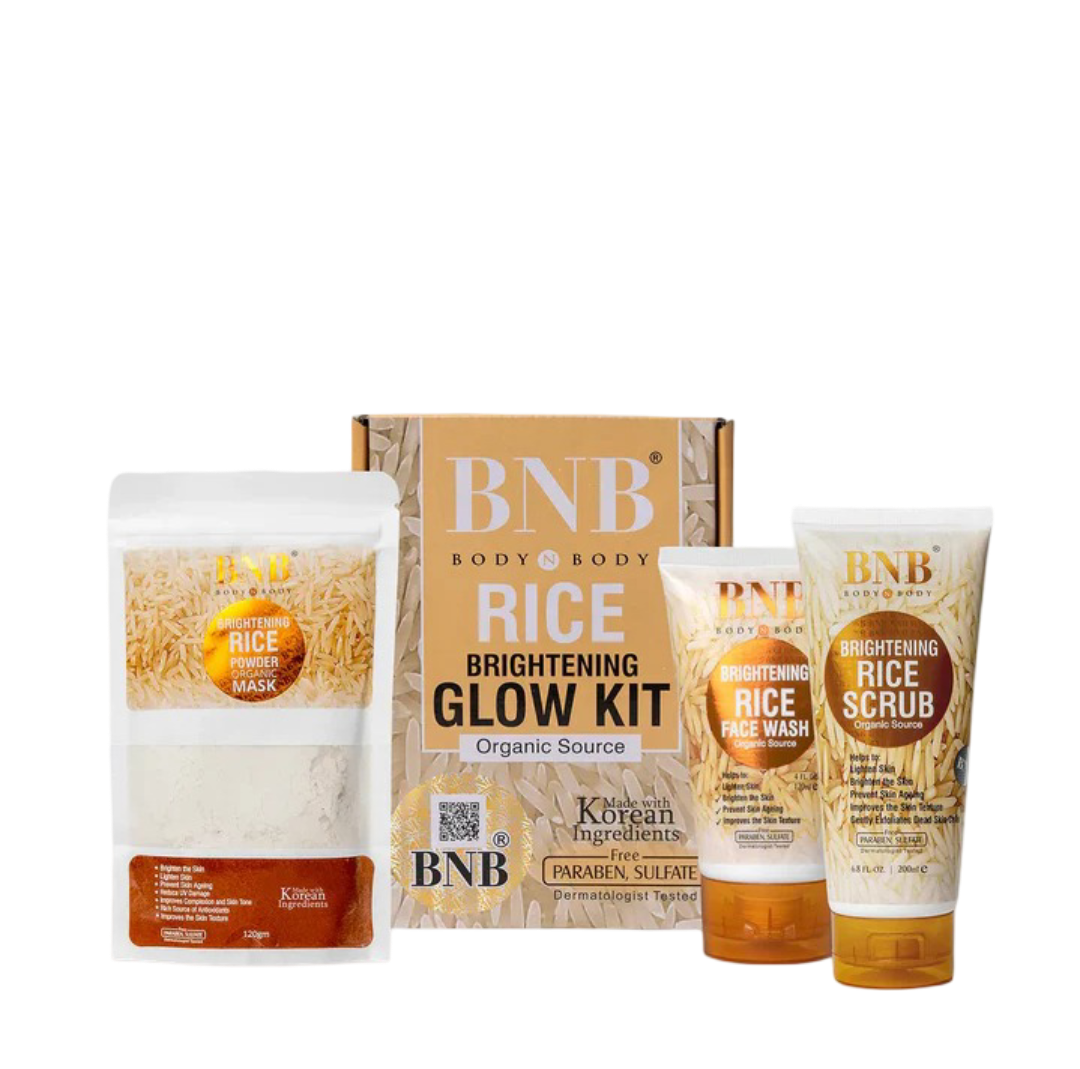 BNB Rice Whitening & Glowing Facial Kit