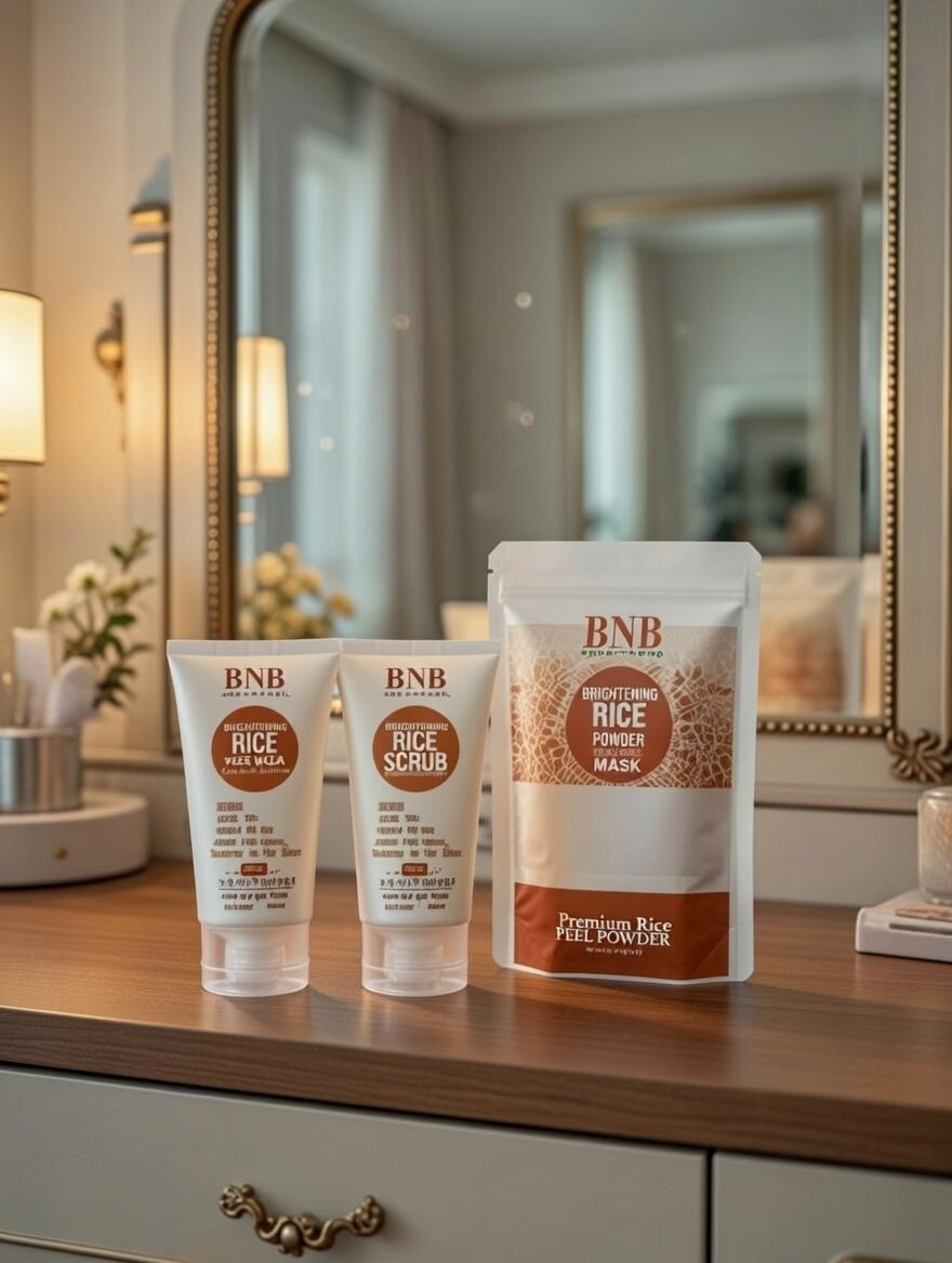 BNB Rice Whitening & Glowing Facial Kit